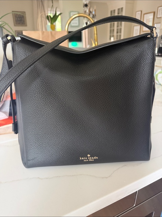 kate spade Handbags - kate spade Black Pebbled Leather Shoulder Tote